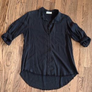 Bella Dahl Button-Up Shirt Washed Black S